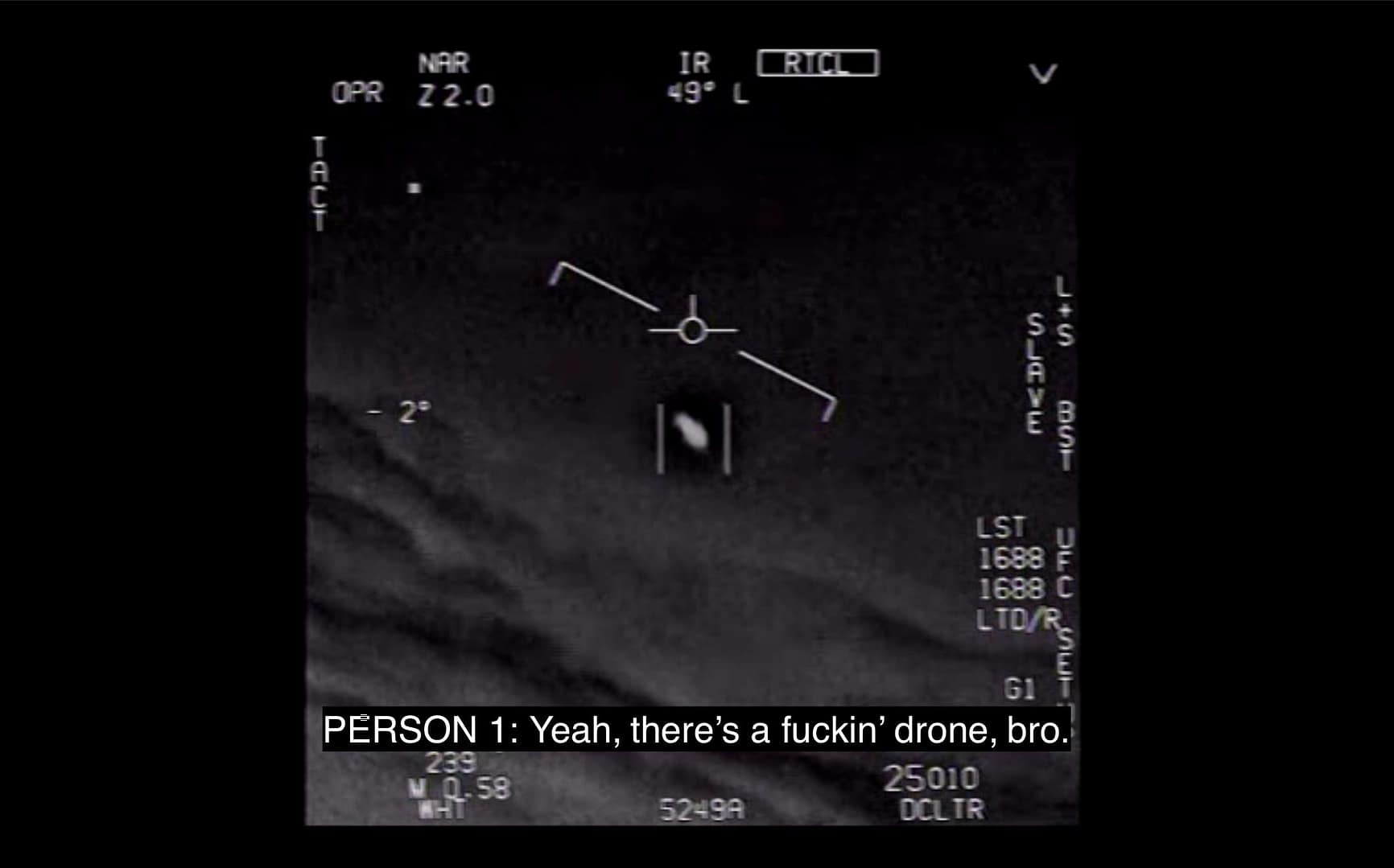 "GIMBAL" Pentagon UFO video, January 2015, Gimbal The First Official UAP Footage from the USG for Public Release.