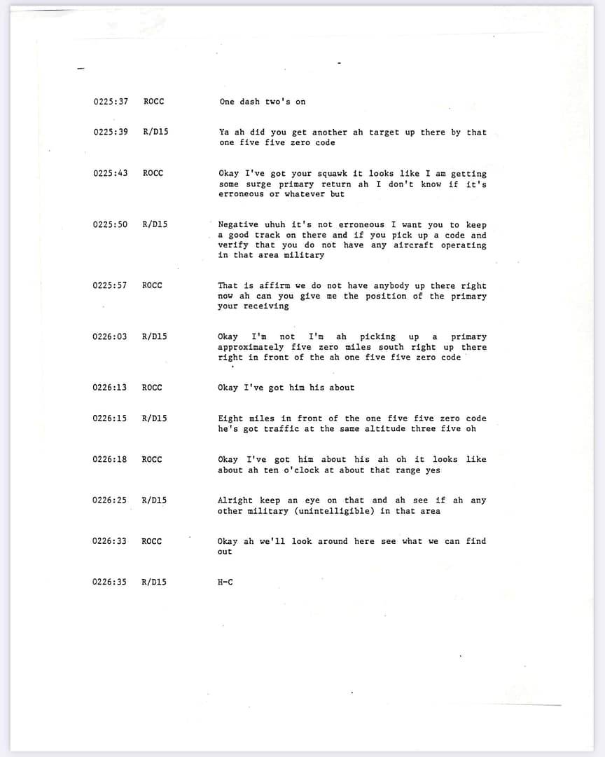 FAA Memorandum Japan Flight JAL 1628, Captain Kenji Terauchi. November 17 1986